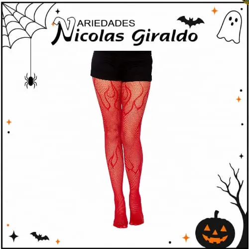 Media pantalon maya grande roja Halloween