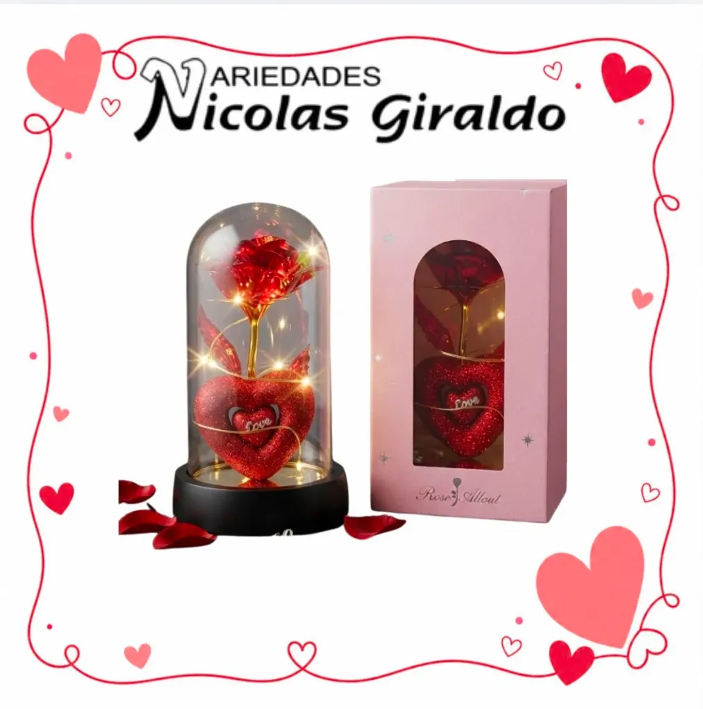 [ISA2159] Urna decorativa corazon luz pequeña