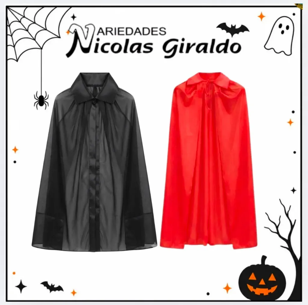 Capa disfraz dracula 80cm Halloween