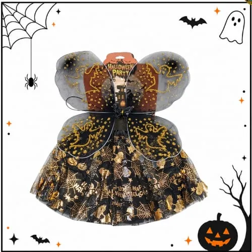 Tutu set negro alas Halloween
