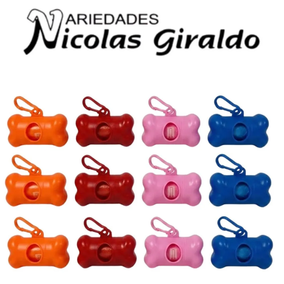 Bolsa mascota con dispensador PQT X12