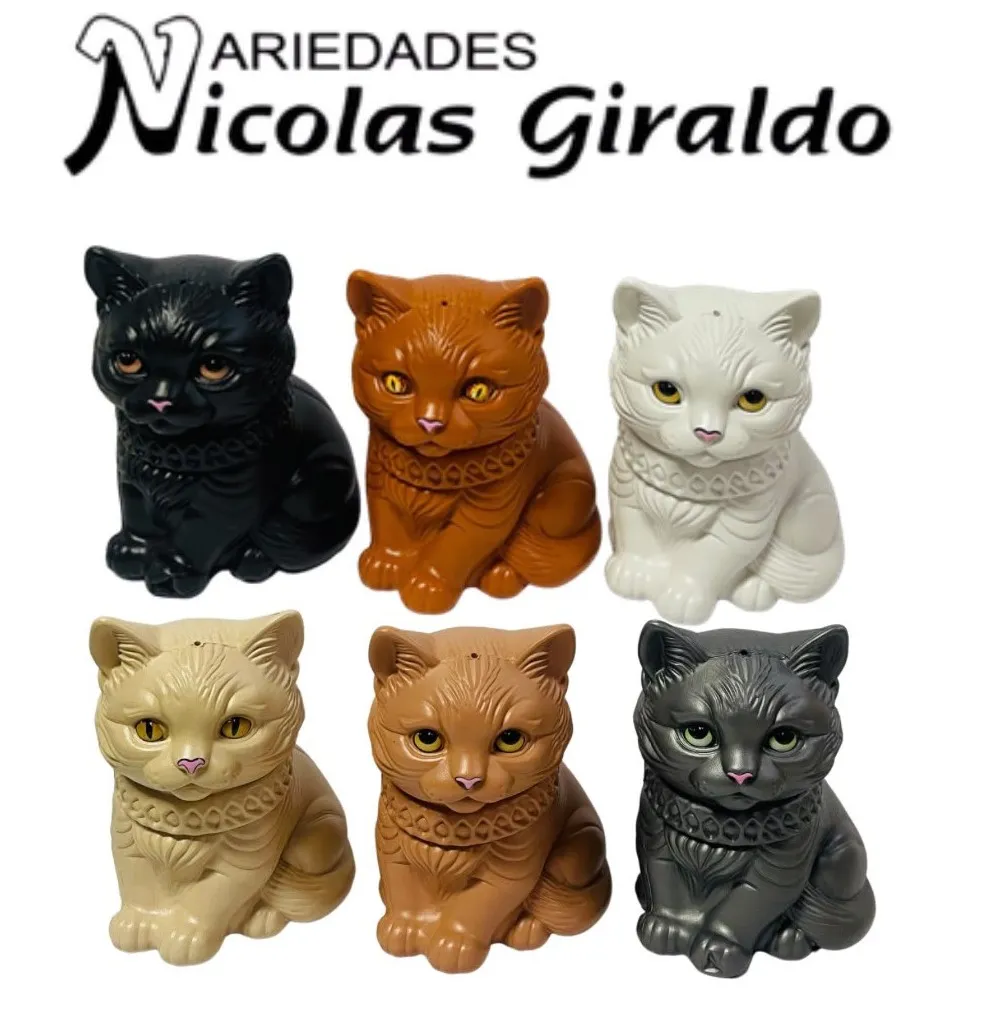 Alcancia plastica gato