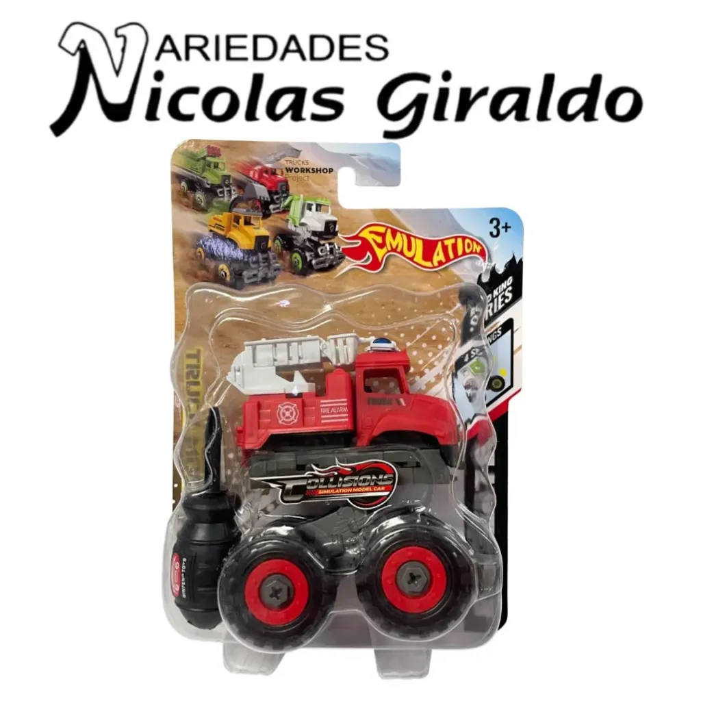 Carro constructor llanton carton grande