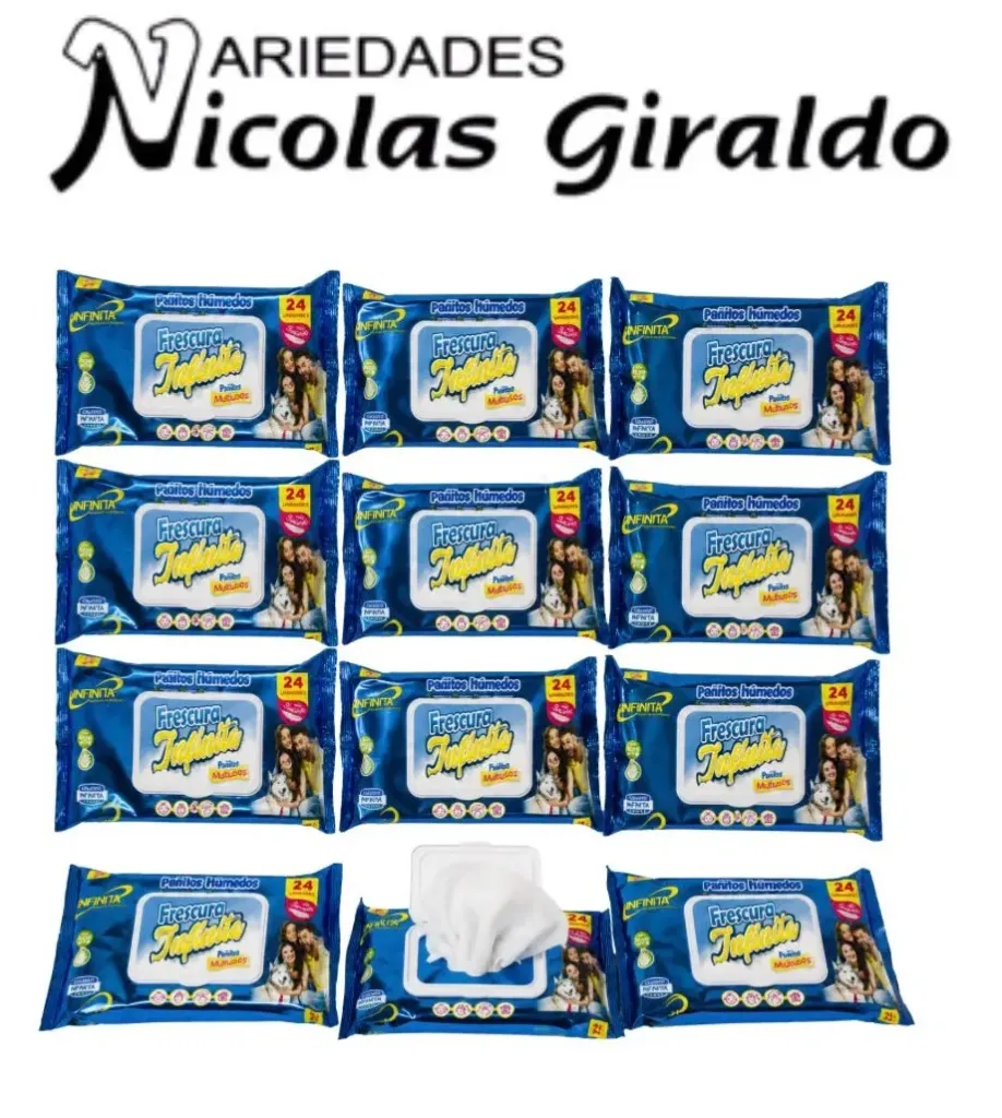 Pañitos humedos infinita x24 paquete x12