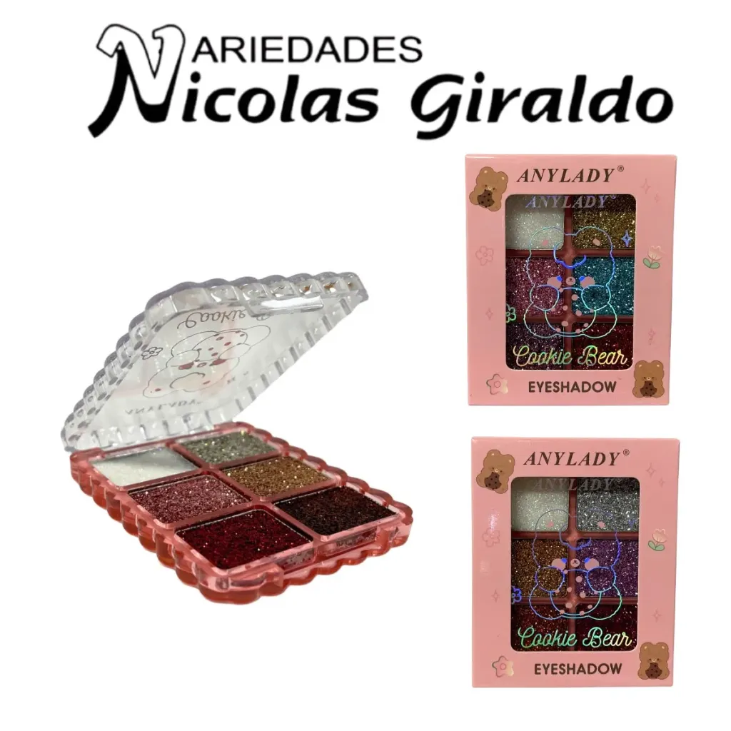 Sombra dama palette glitter 6 tonos (AN1645)