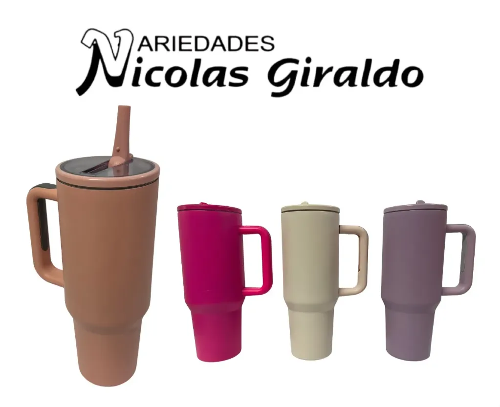 Termo metal con agarradera 1100 ML