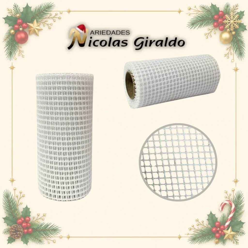 MALLA DECORATIVA MINI BLANCA