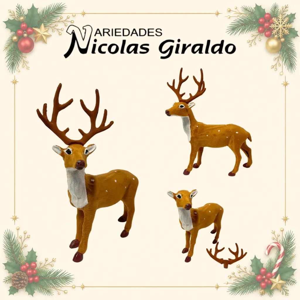 ADORNO NAVIDEÑO RENO CAFE MEDIANO