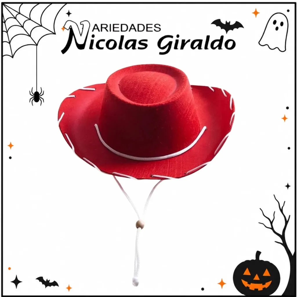 Sombrero lazo niña rojo halloween