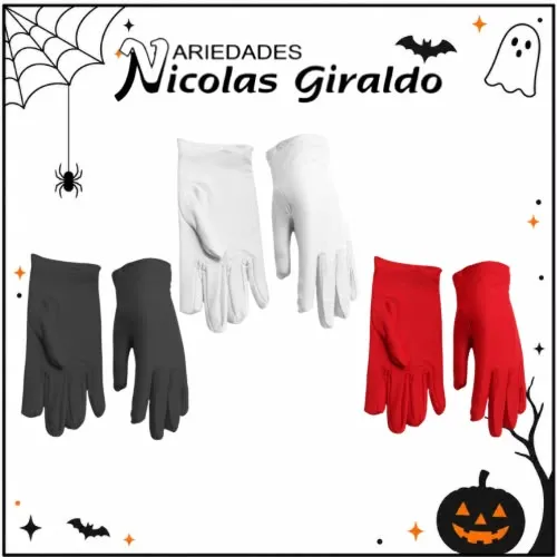 Accesorios guante liso corto surtido halloween