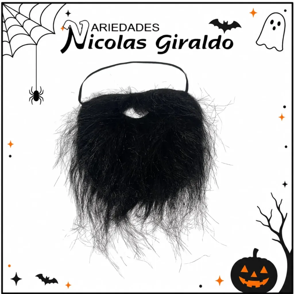 Barba bigote halloween