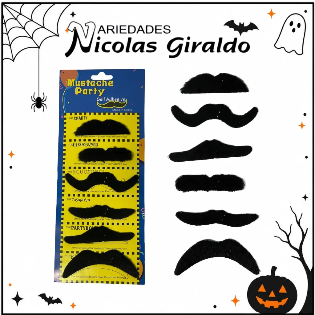 Set de bigotes halloween