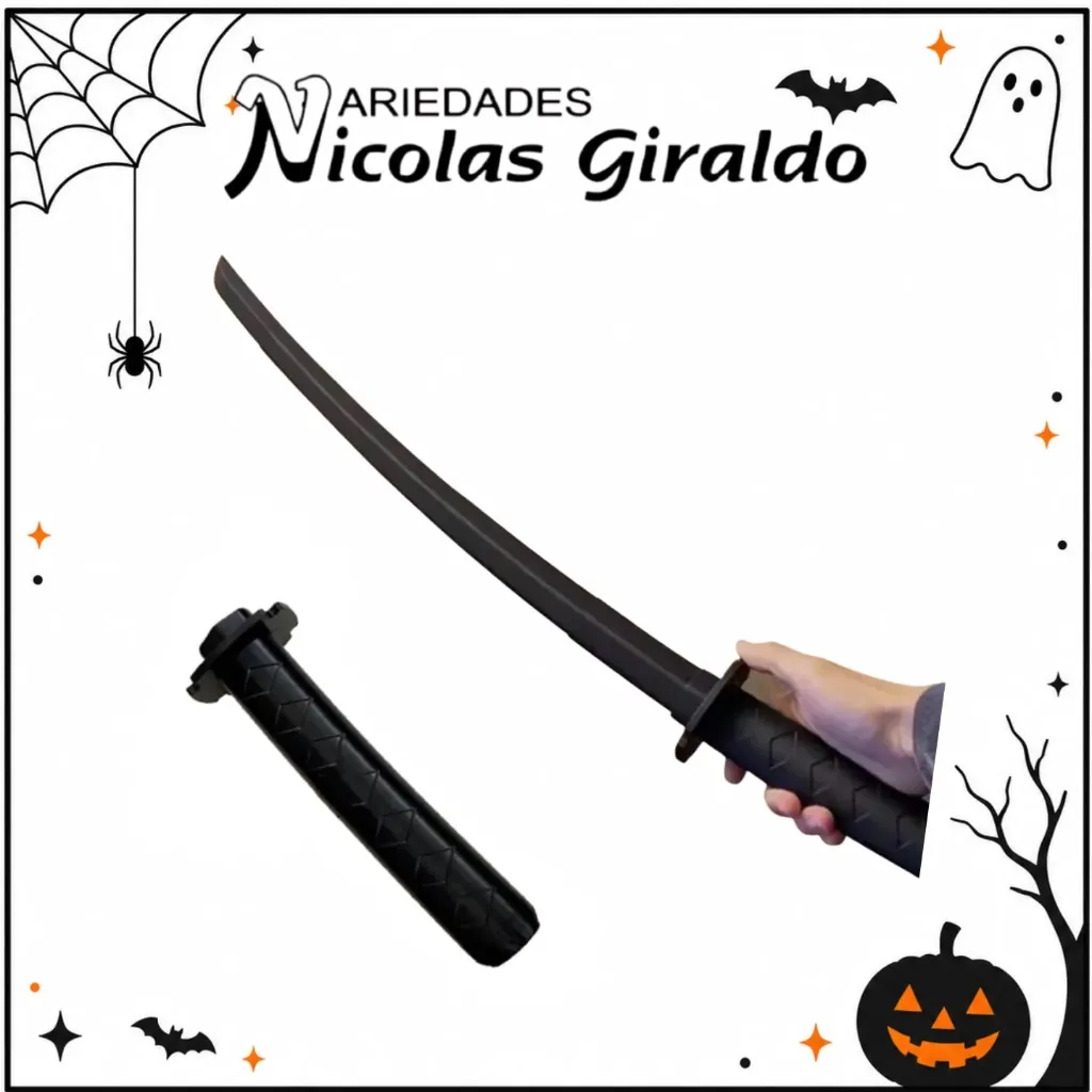 Espada catana retráctil Halloween