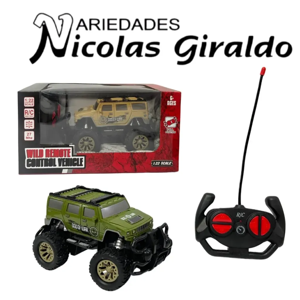 Carro control camioneta pequeña