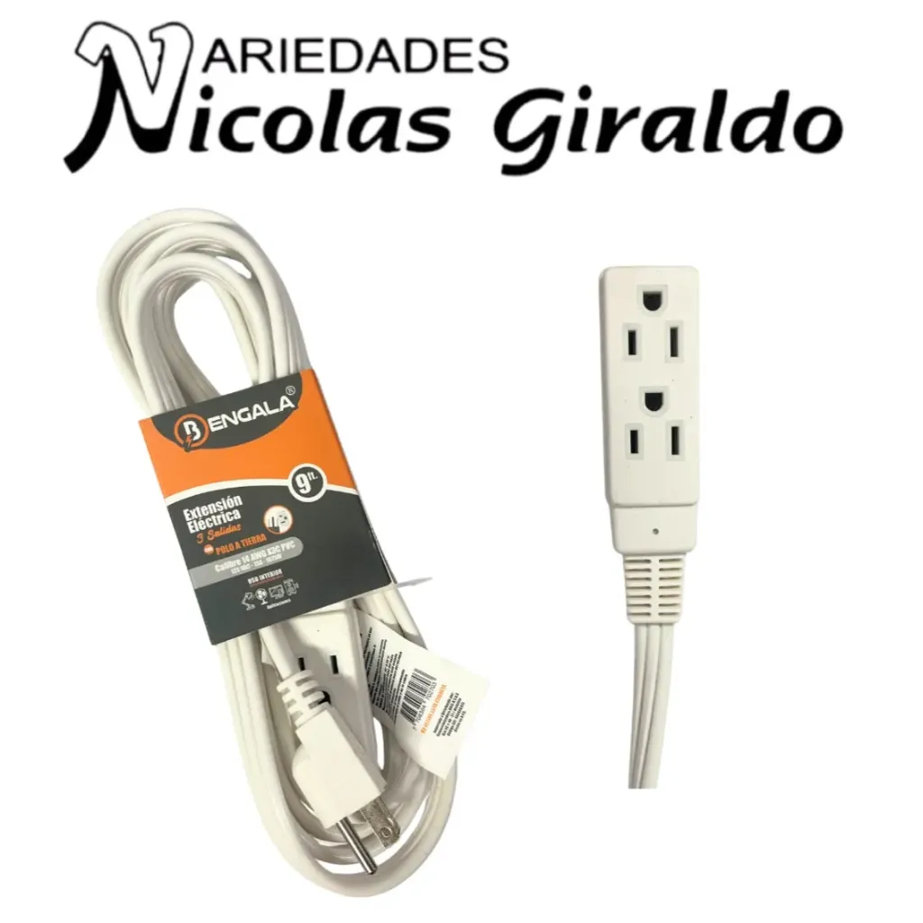 Extension blanca bengala fina 9FT