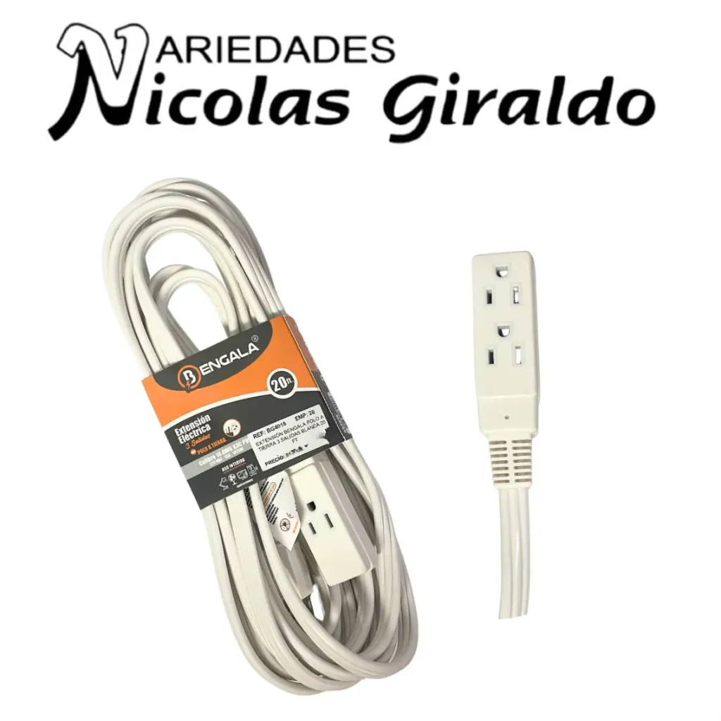 Extension blanca bengala fina 20FT