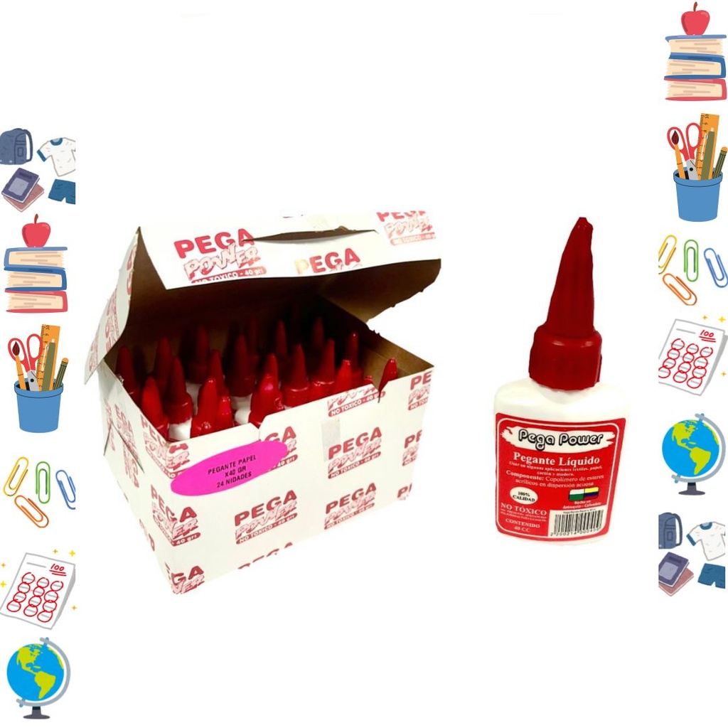 Colbon power color x 40 gramos caja x24