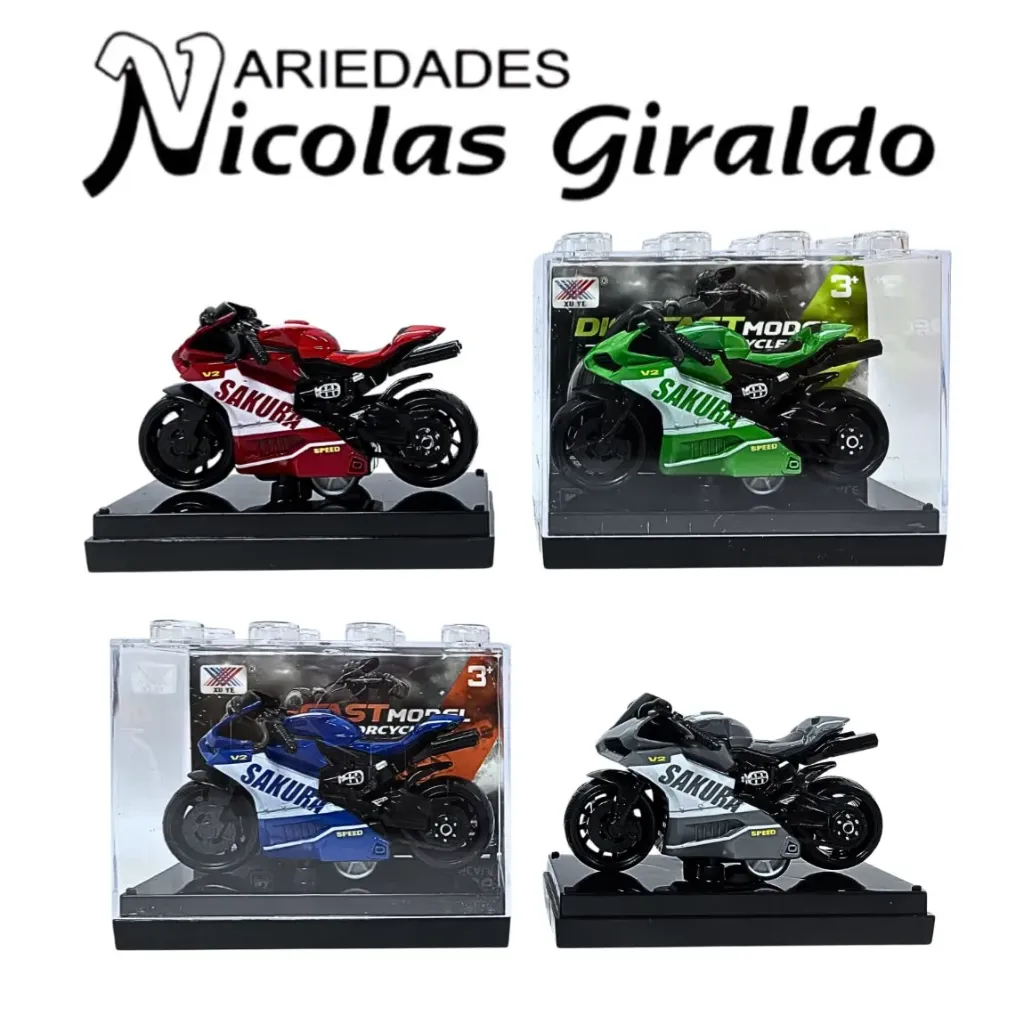 Moto coleccion x1 en caja exhibicion