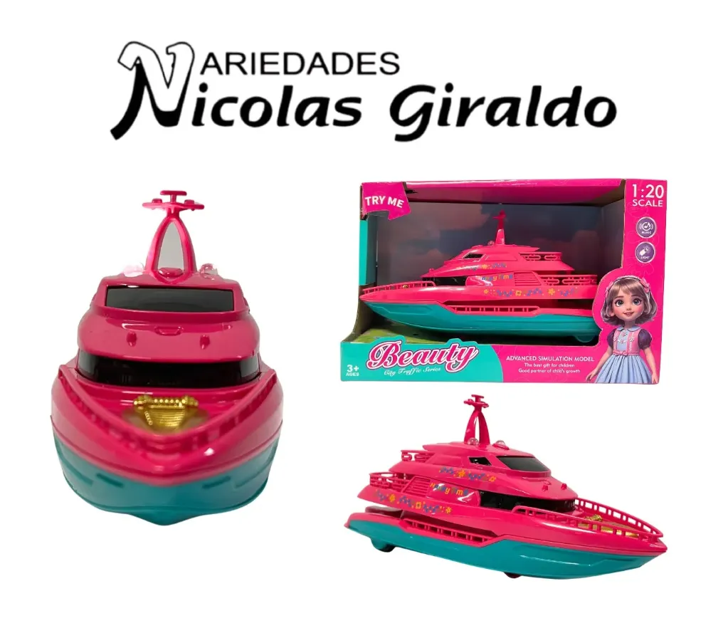 Yate infantil niña con luz y sonido