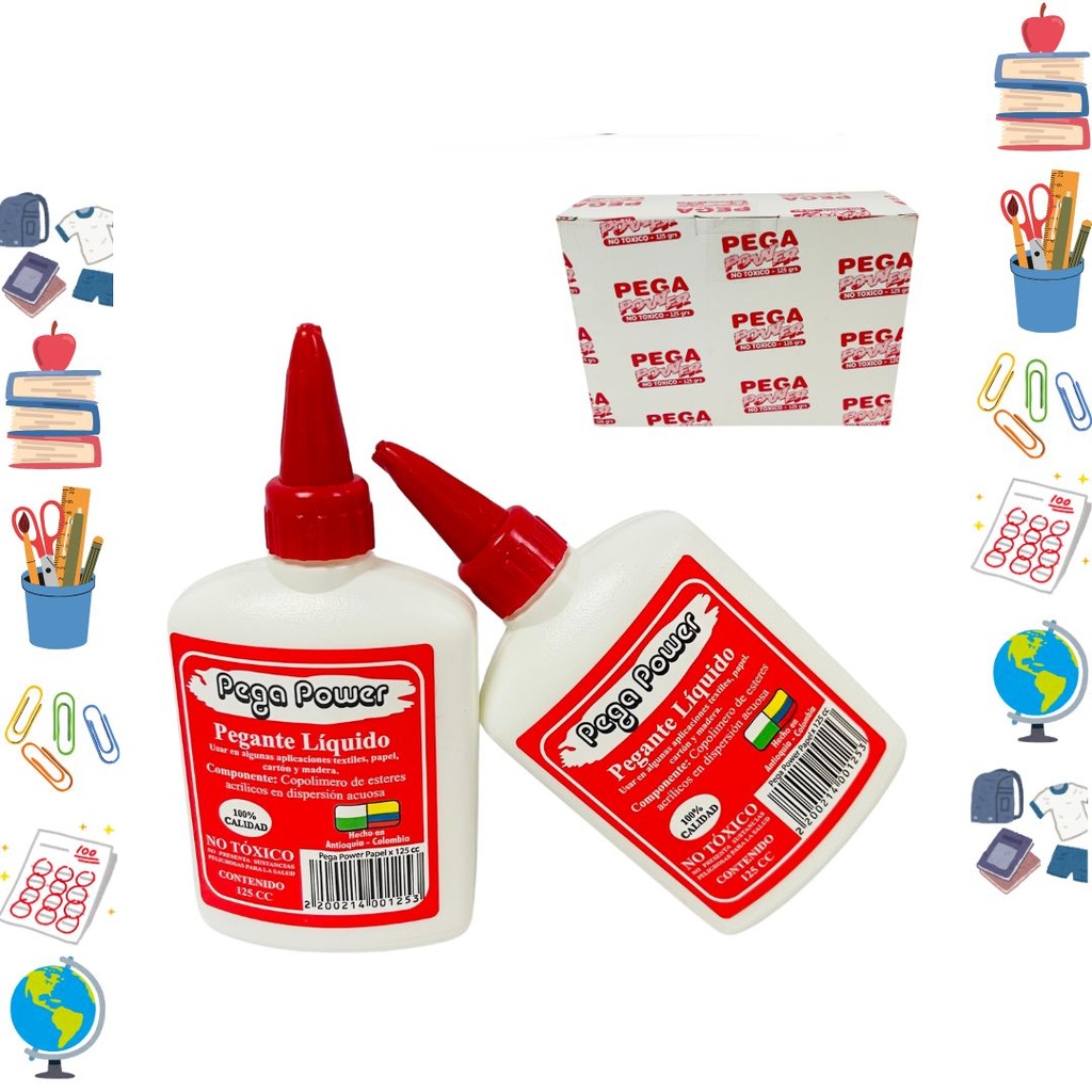 Colbon power color x125 gramos caja x6 (UND $2.250)