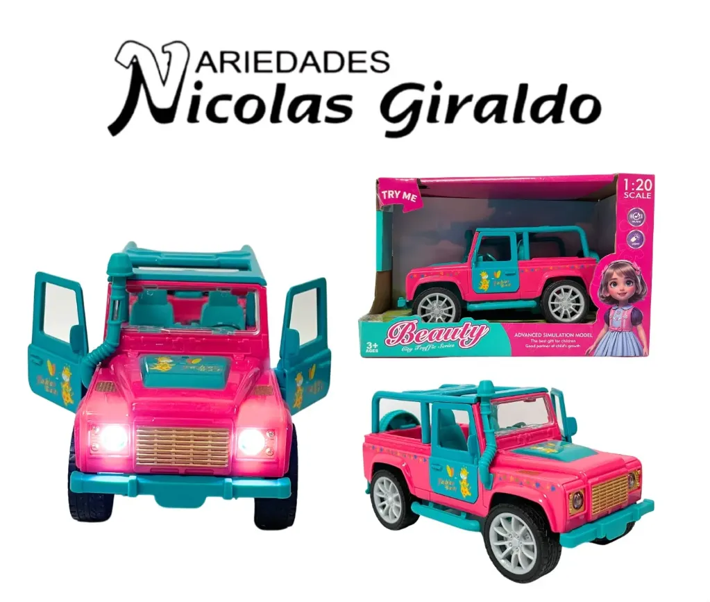 Carro infantil niña con luz y sonido