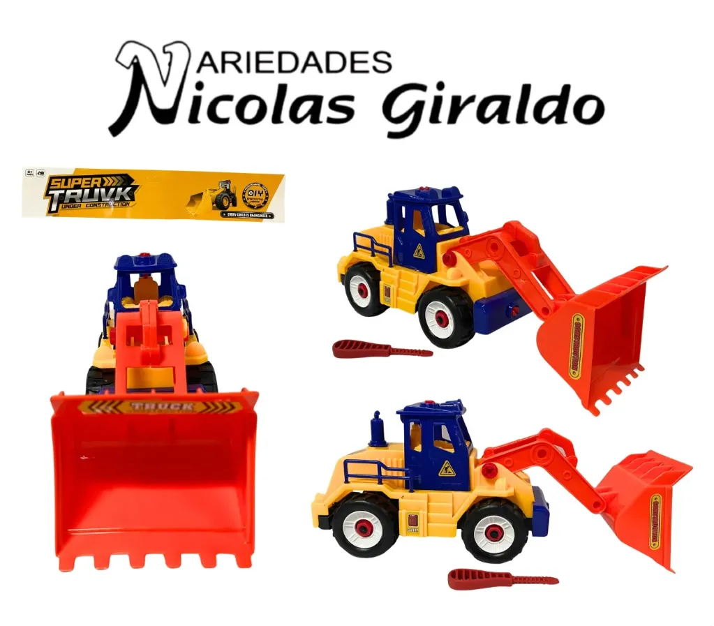 Carro constructor retro didactica grande