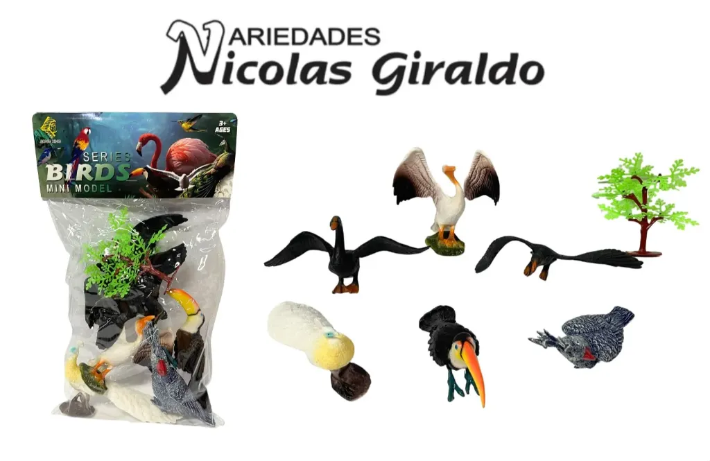 Animal aves exoticas x6