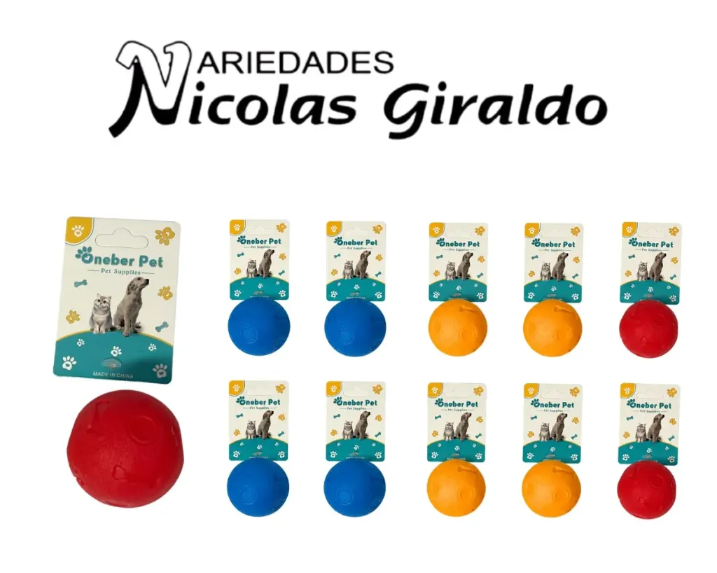 [SE14378] Juguete mascota pelota pequeña macizo paquete x10