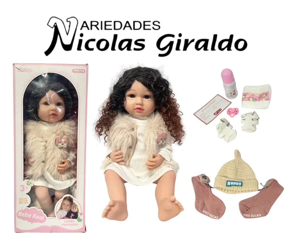 Muñeca Bebe real importada grande