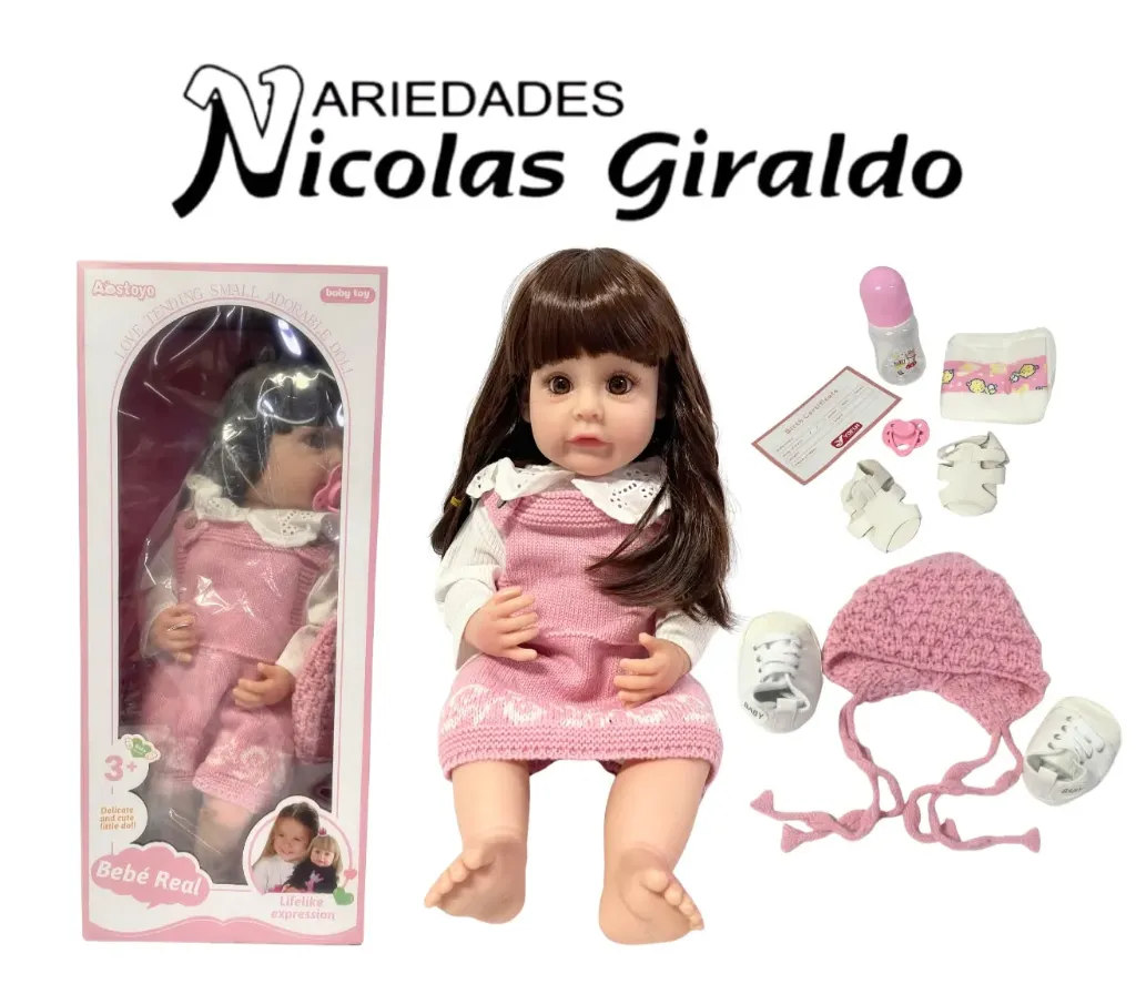 Muñeca Bebe real importada grande