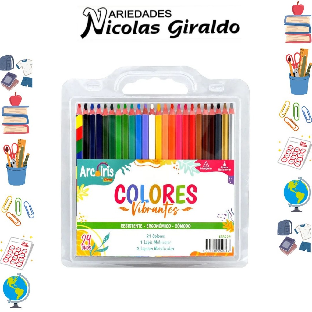 Color eterna arcoiris x24