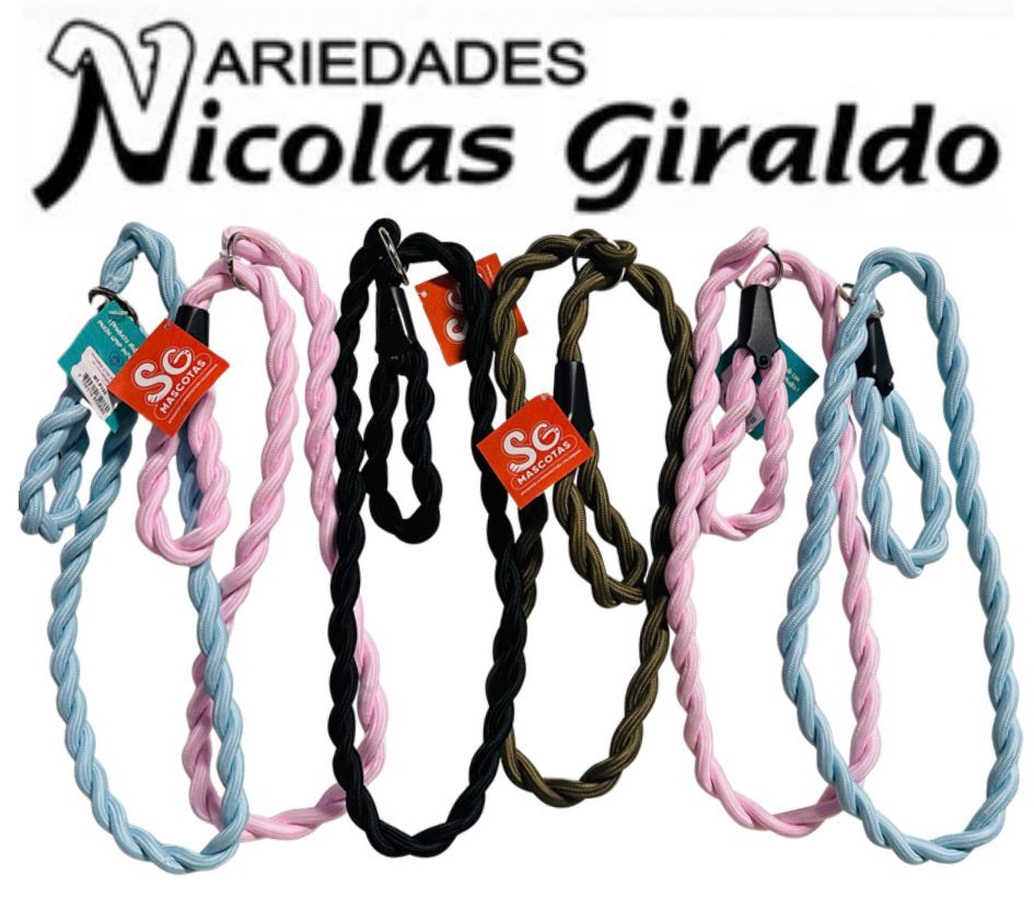Collar mascota trenza ahogo pequeño