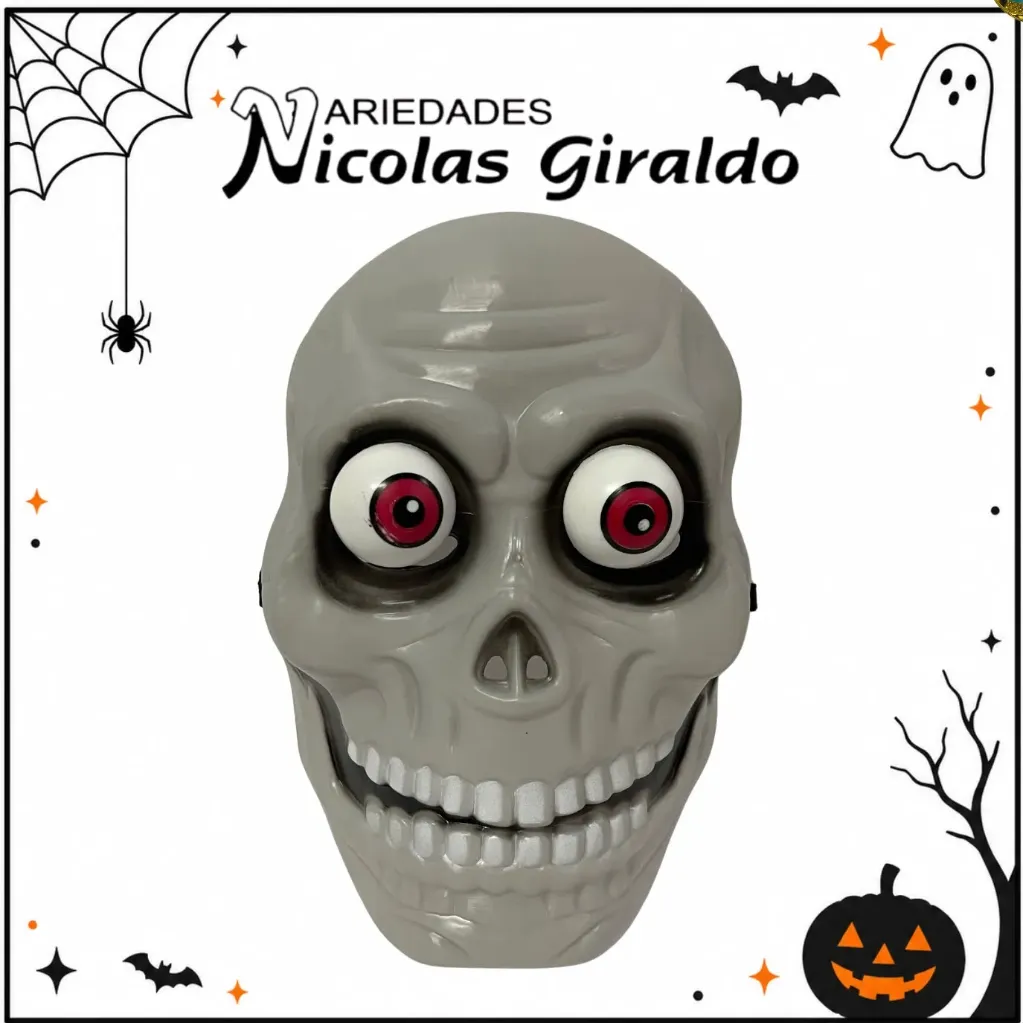 Mascara calavera ojos halloween