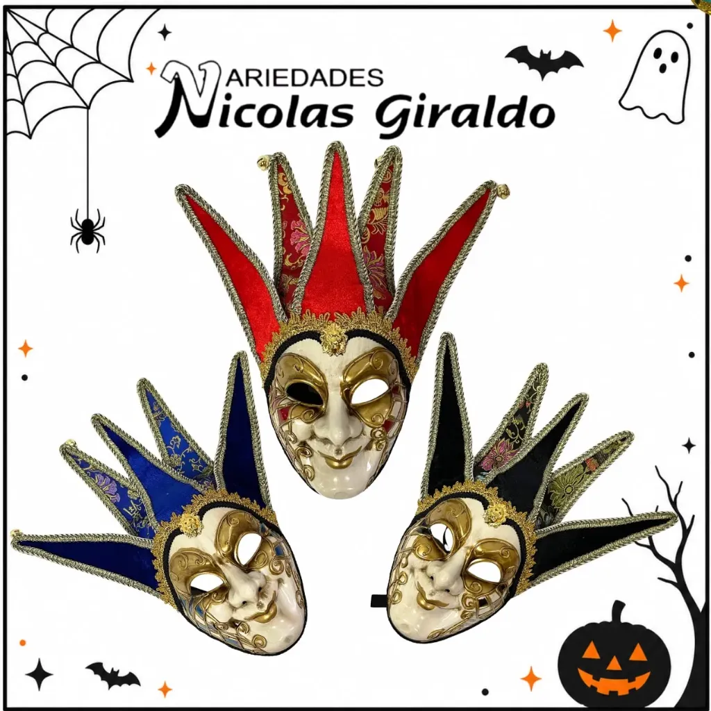 Mascara carnaval decorada adulto  halloween