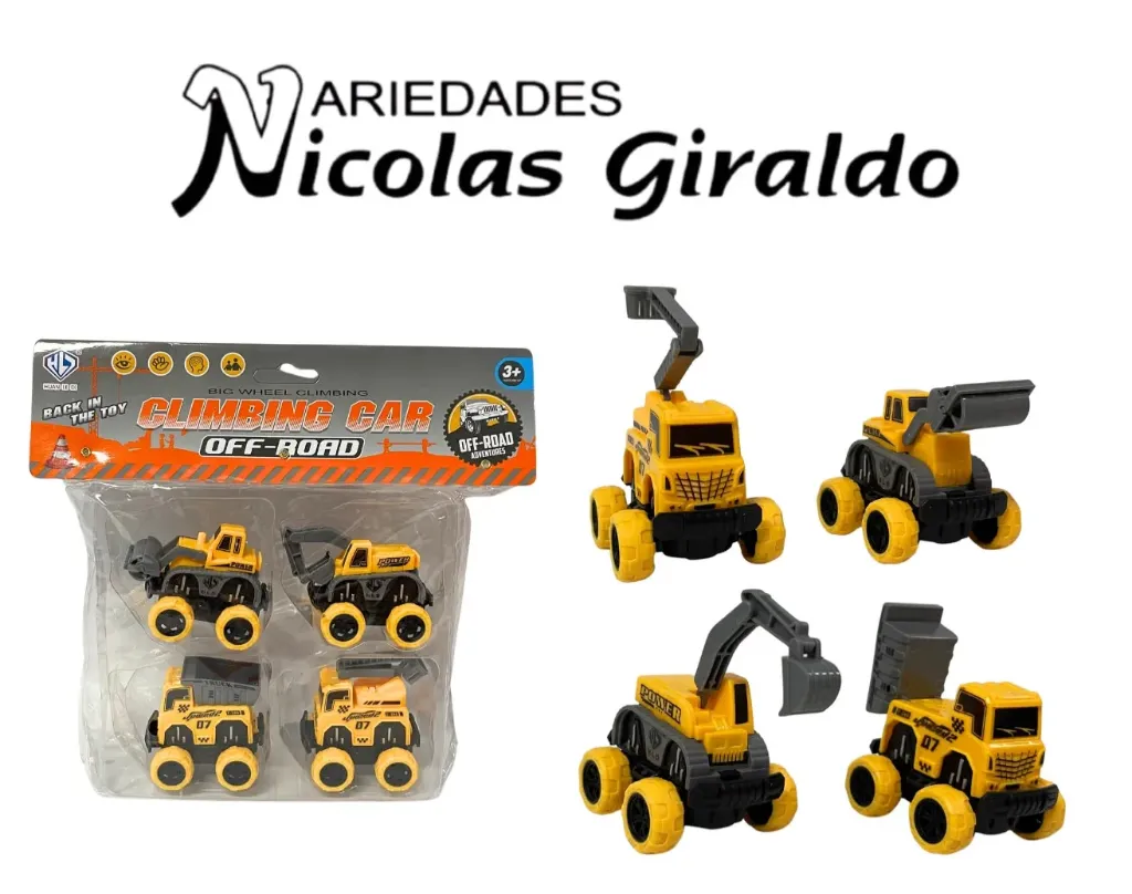 Carro constructor llanton pequeño x4