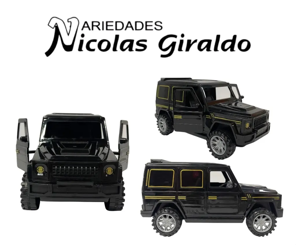 Carro impulso camioneta negra grande