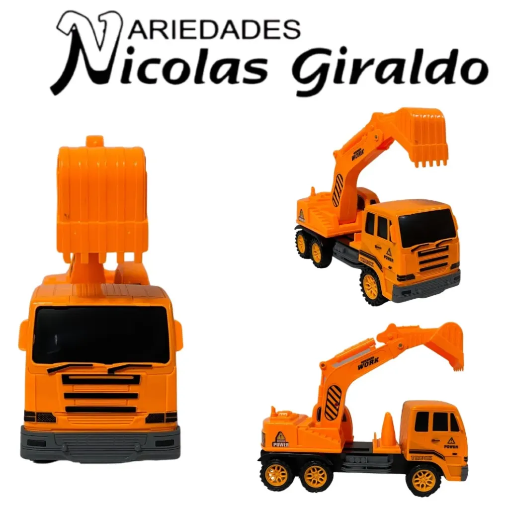 Carro constructor retro grande