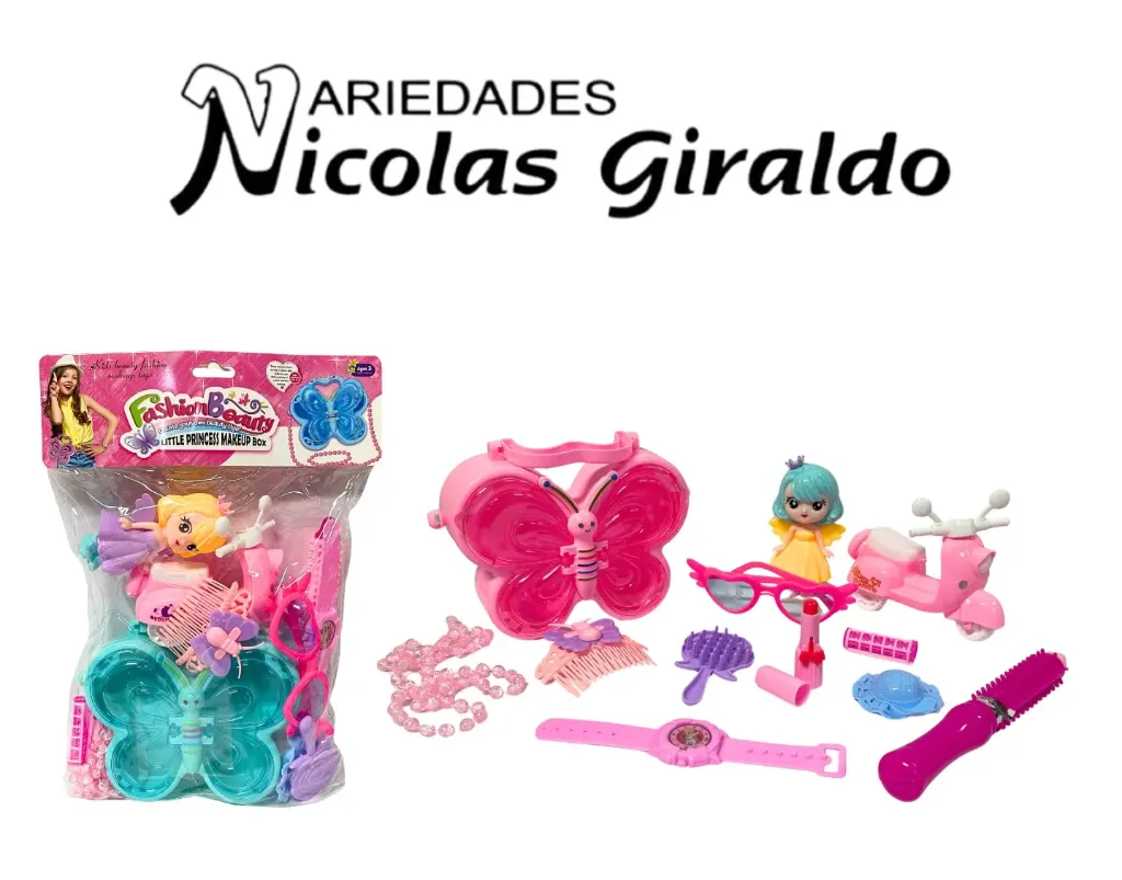 Set niña moto con accesorios