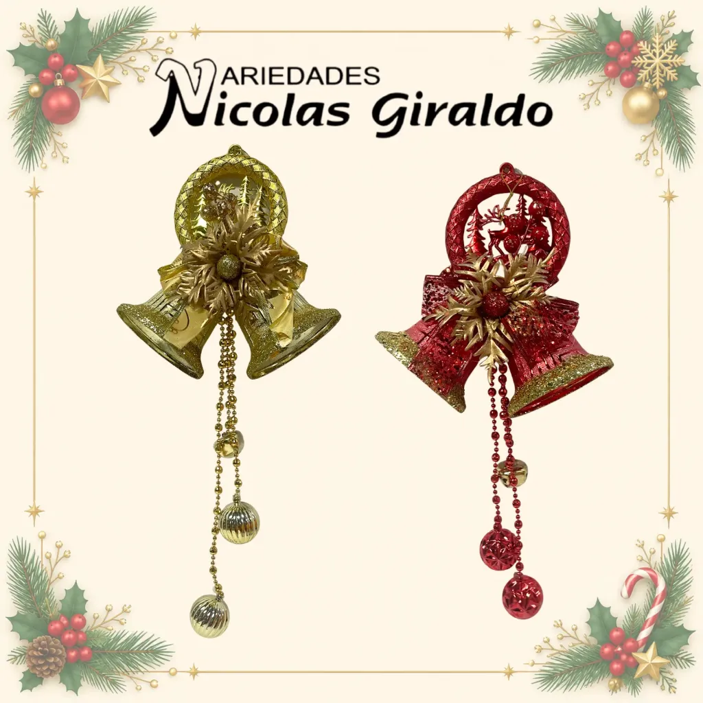 [YM2021-026] CAMPANA NAVIDEÑA GRANDE DOBLE