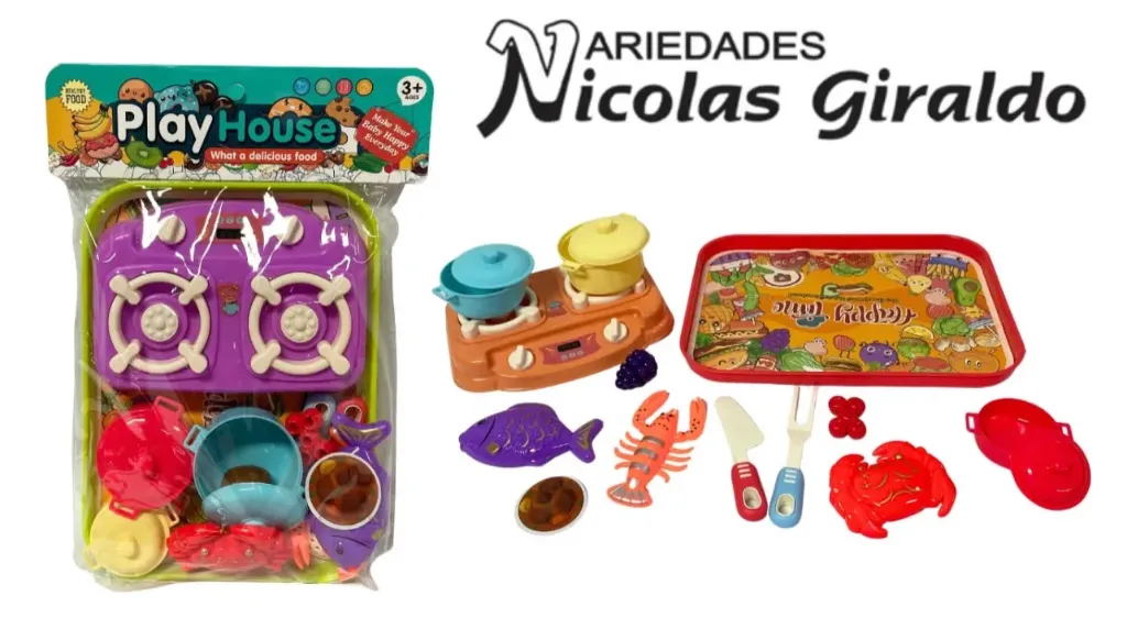 [CA12599] Vajilla infantil fina con bandeja
