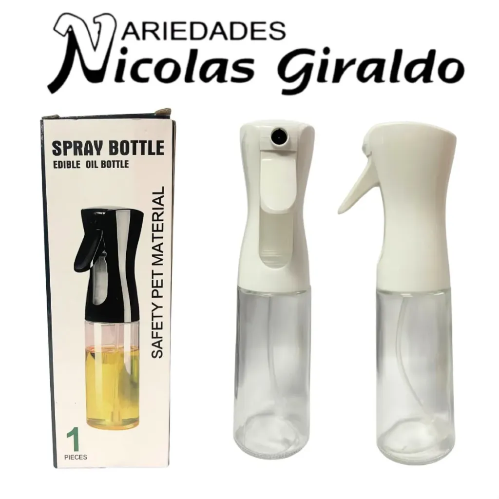 Aceitera vidrio spray x