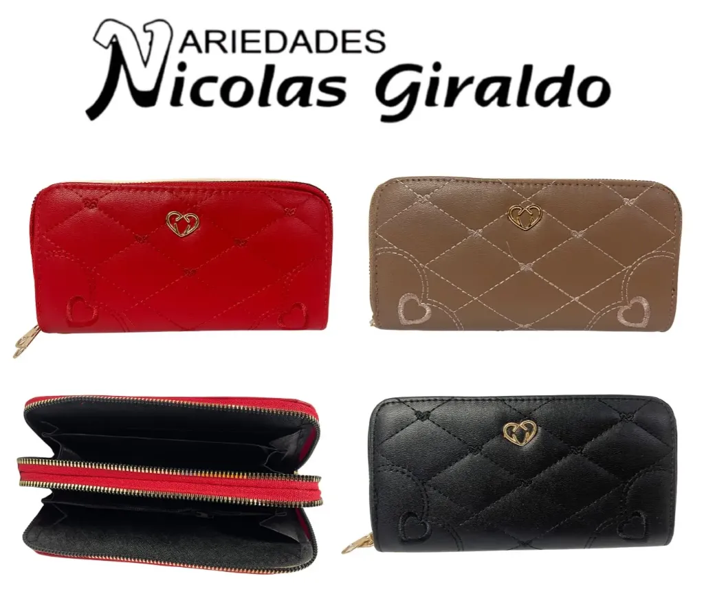Billetera dama grande doble cierre