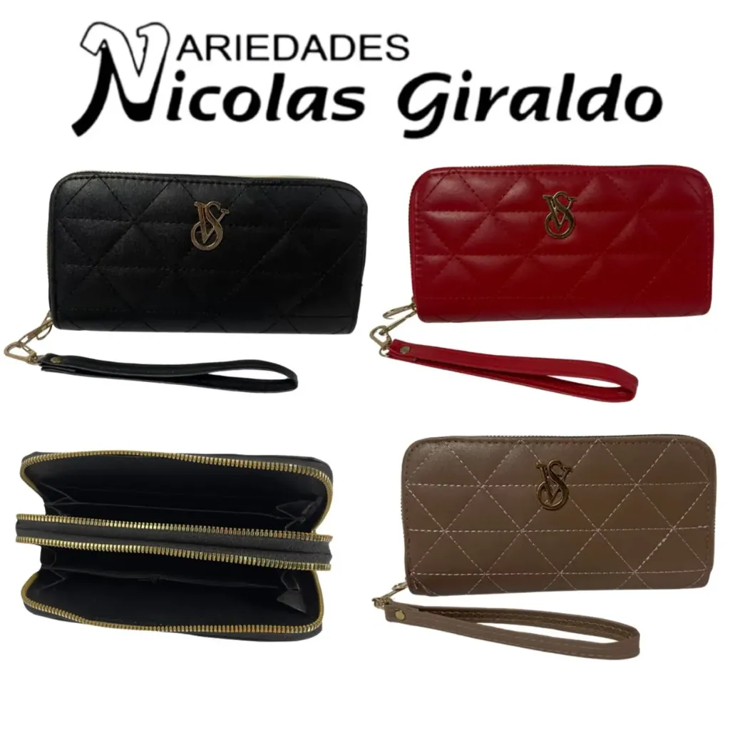 Billetera dama grande doble cierre