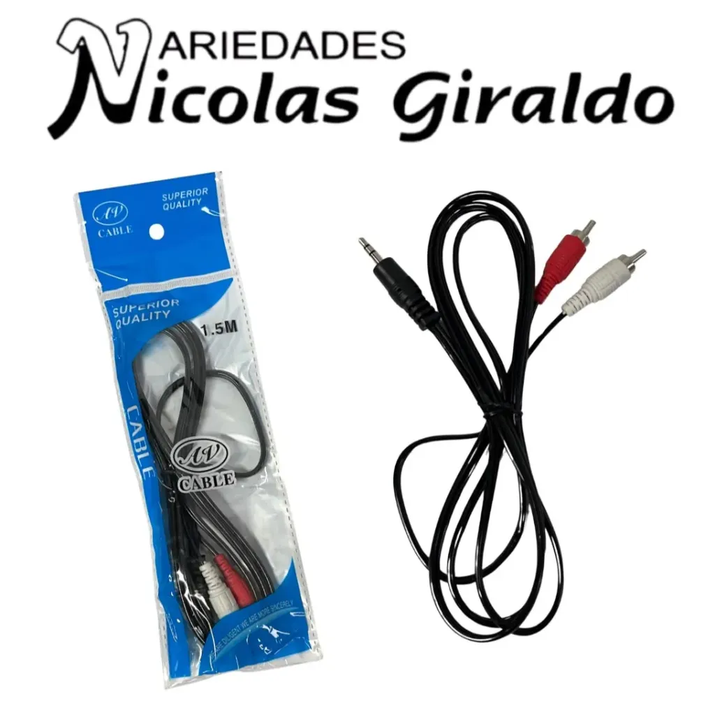 Cable de audio 2x1