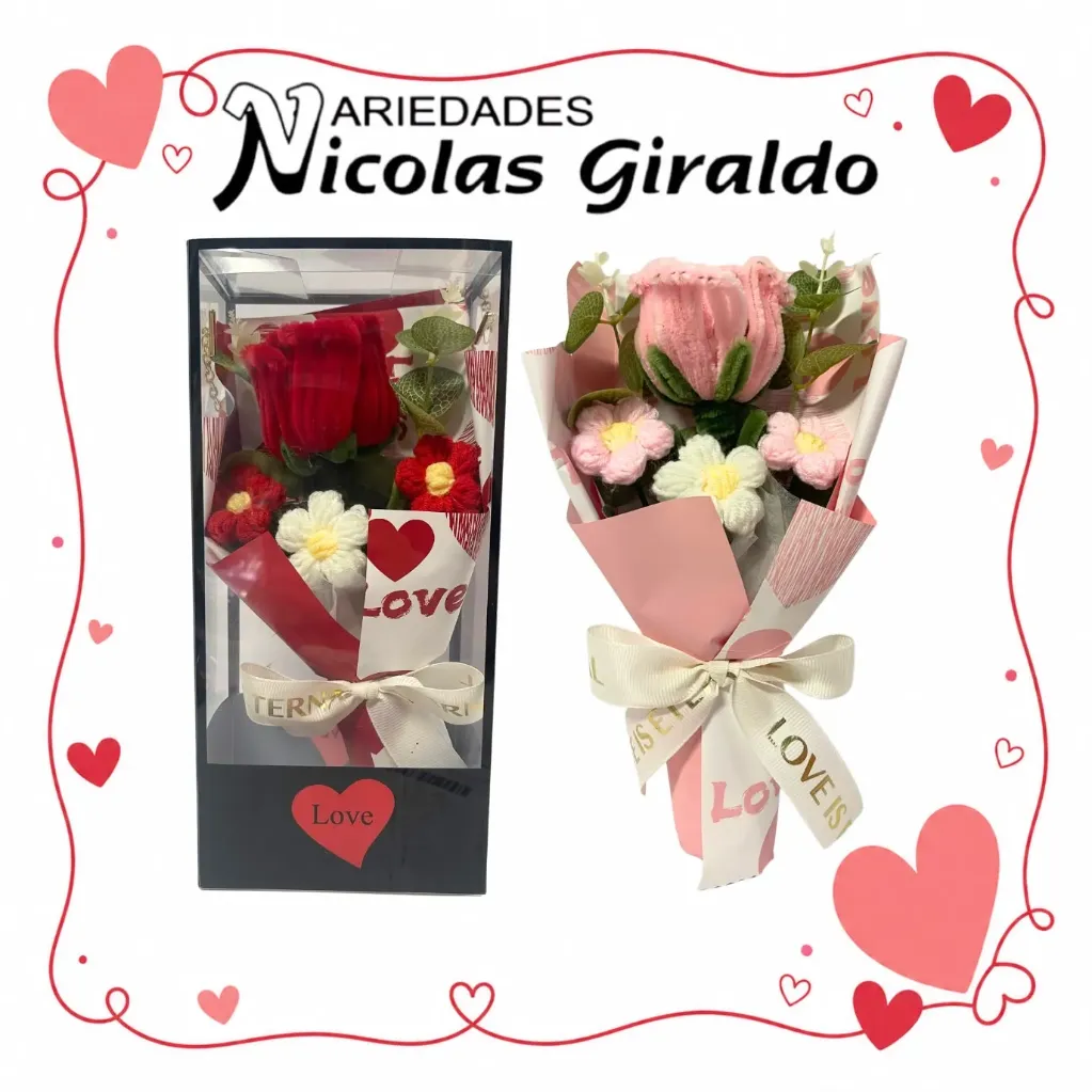 Detalle acetato grande fino con flor tejida