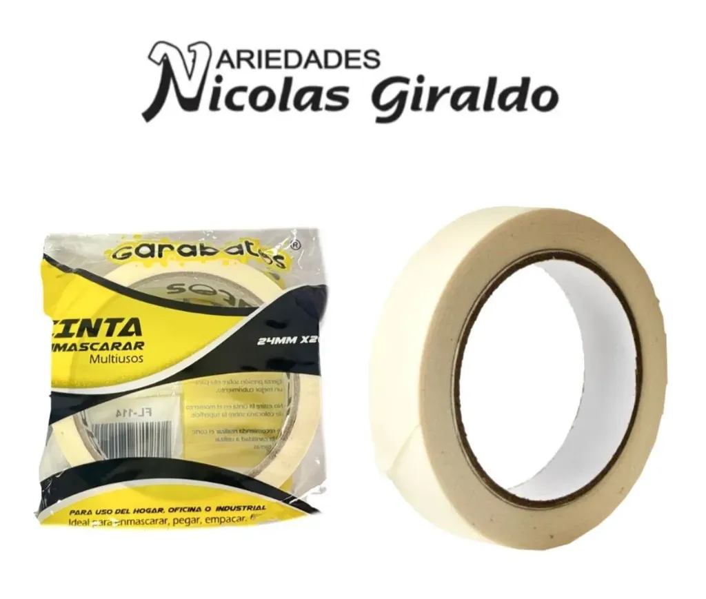 Cinta enmascarar 1" grande garabato