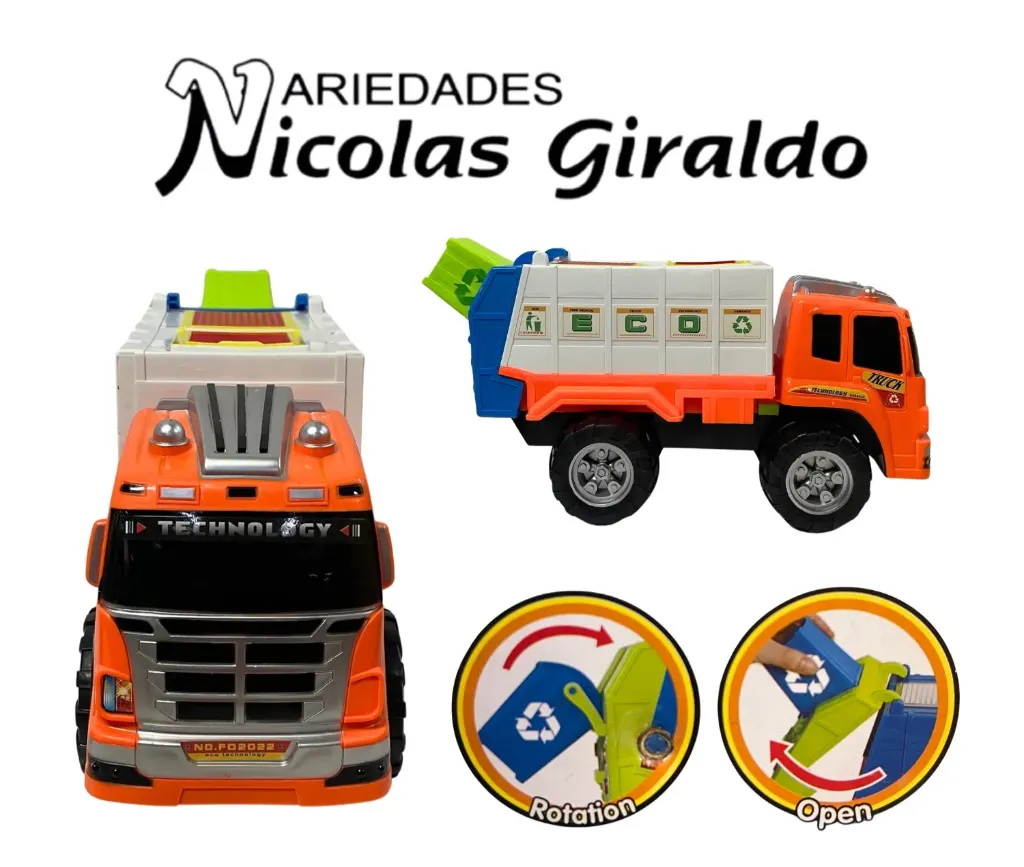 Carro constructor basura gigante