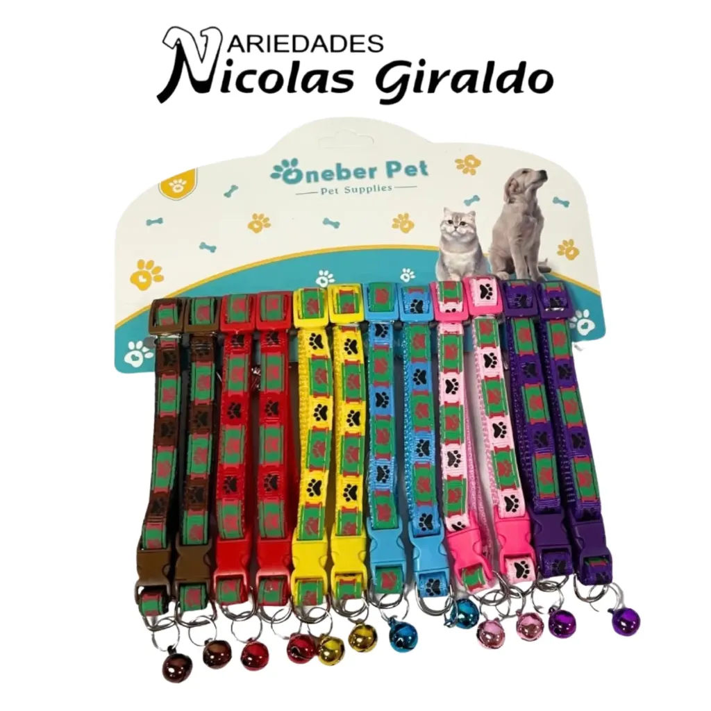 [SE14410] Collar mascota sonajero x12 pequeño