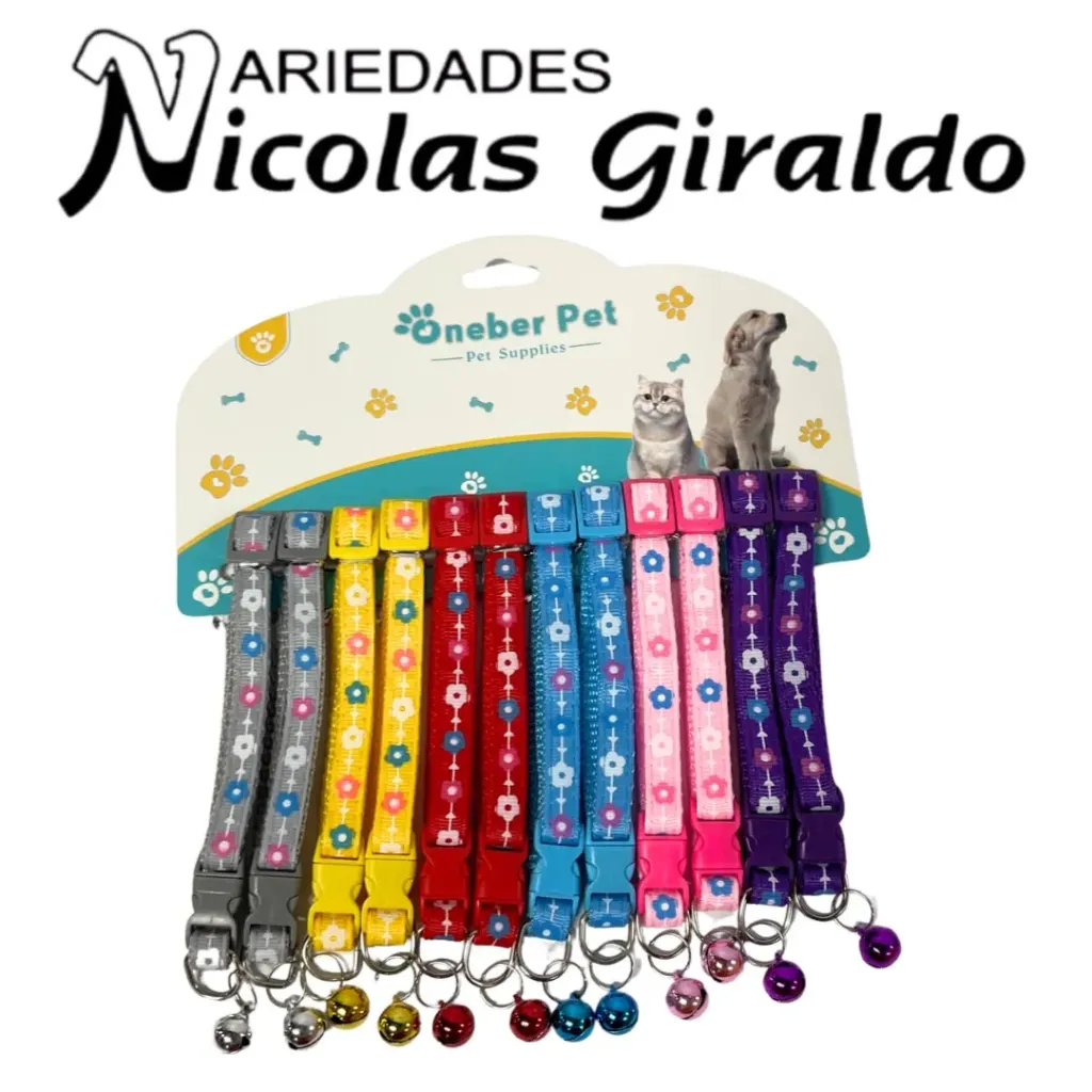 Collar mascota sonajero x12 pequeño