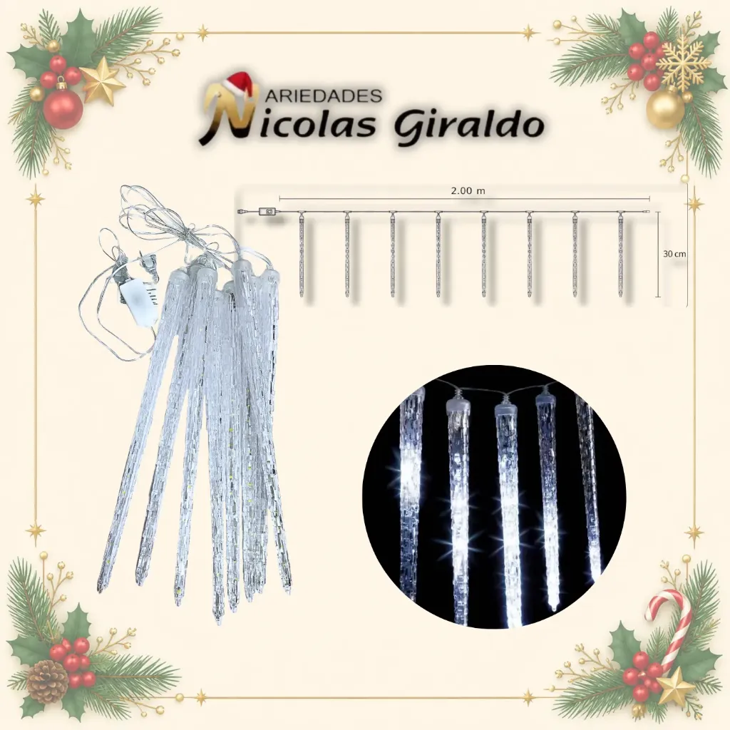 INSTALACION CORTINA HIELO 2MTS X30CM BLANCA